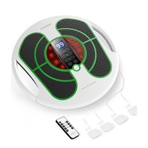 QUINEAR EMS Foot Massager Circulation Machine Electric Stimulator with Heat TENS